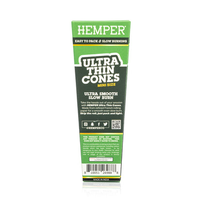 Ultra Thin Pre-Rolled Cones French Unbleached Paper - 10 Pack - Mini Size