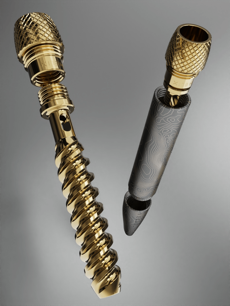 Vessel Helix Metal One-Hitter Pipe