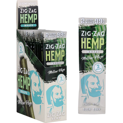 Zig Zag 2-Pack Flavored Hemp Wraps | 25ct Display