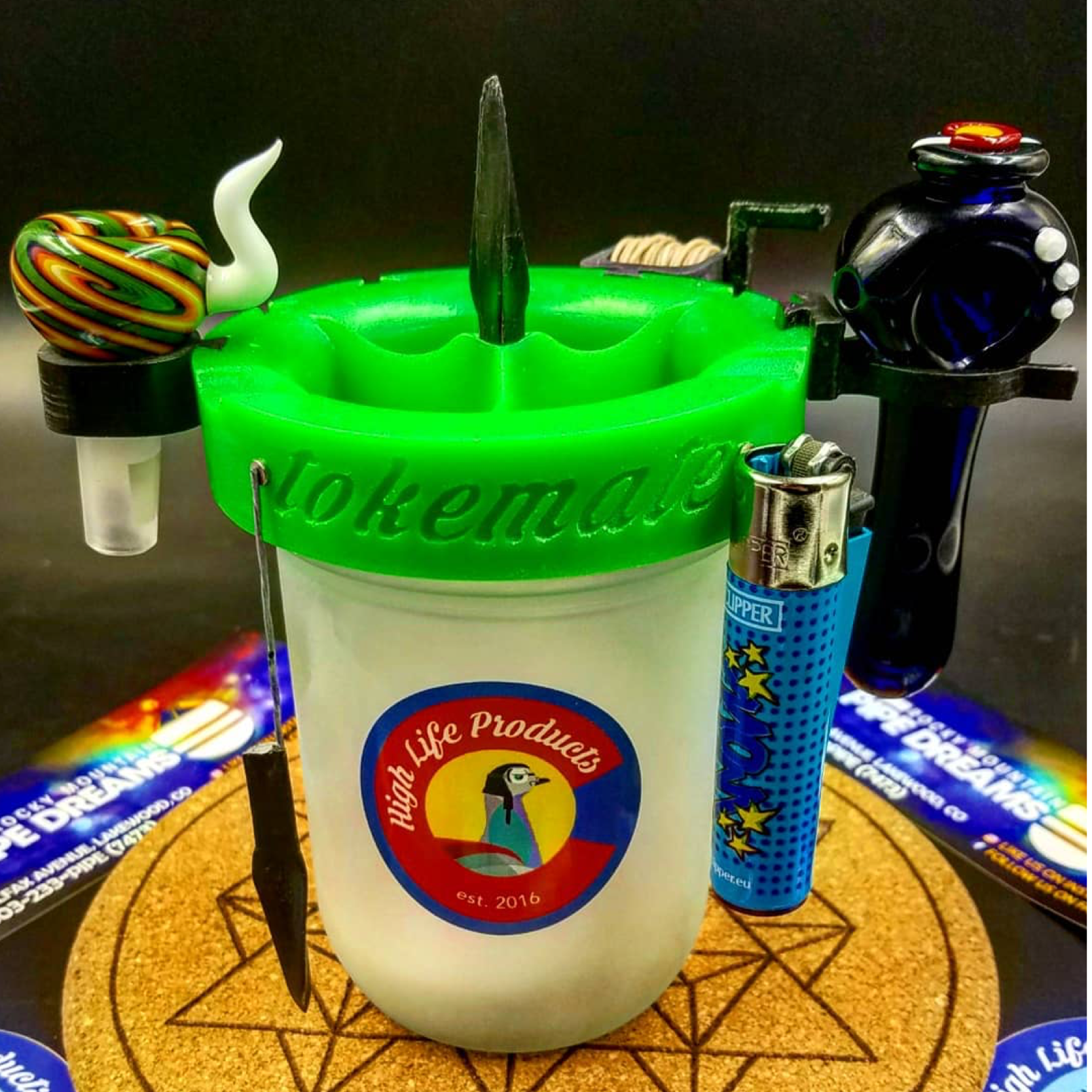 The TokeMate Smoker’s Caddy + Attachments - CaliConnected