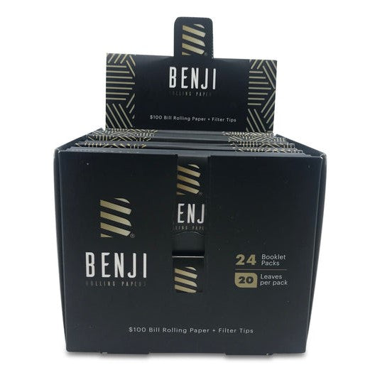 Benji $100 Dollar Bill Rolling Papers Full Box