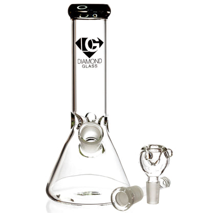 Diamond Glass 8” Basic Beaker Bong
