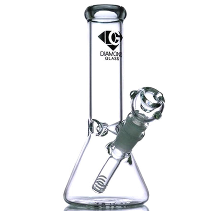 Diamond Glass 8” Basic Beaker Bong