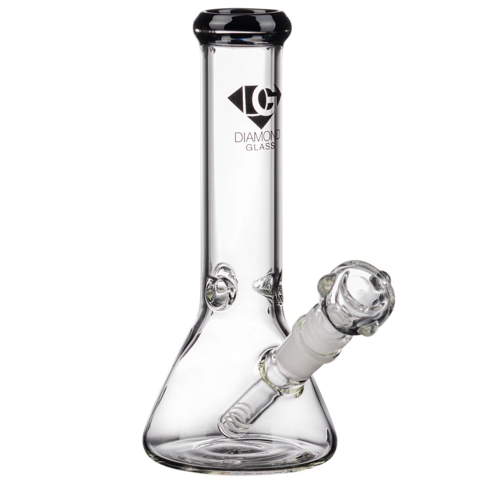 Diamond Glass 8” Basic Beaker Bong 