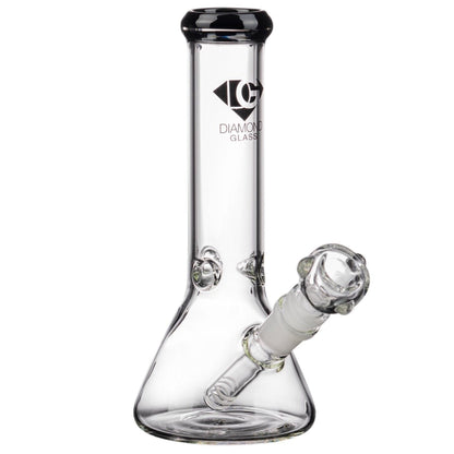 Diamond Glass 8” Basic Beaker Bong 