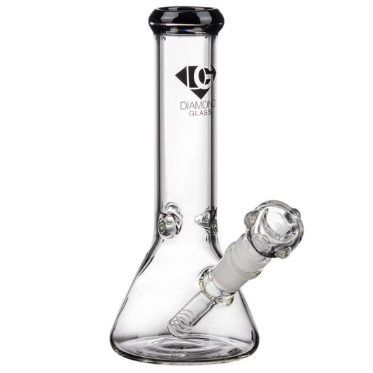 Diamond Glass 8” Basic Beaker Bong 