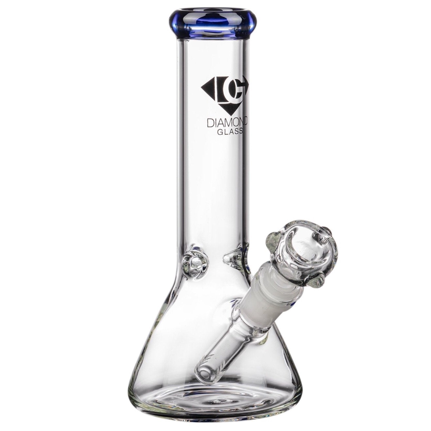 Diamond Glass 8” Basic Beaker Bong 