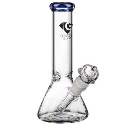 Diamond Glass 8” Basic Beaker Bong 