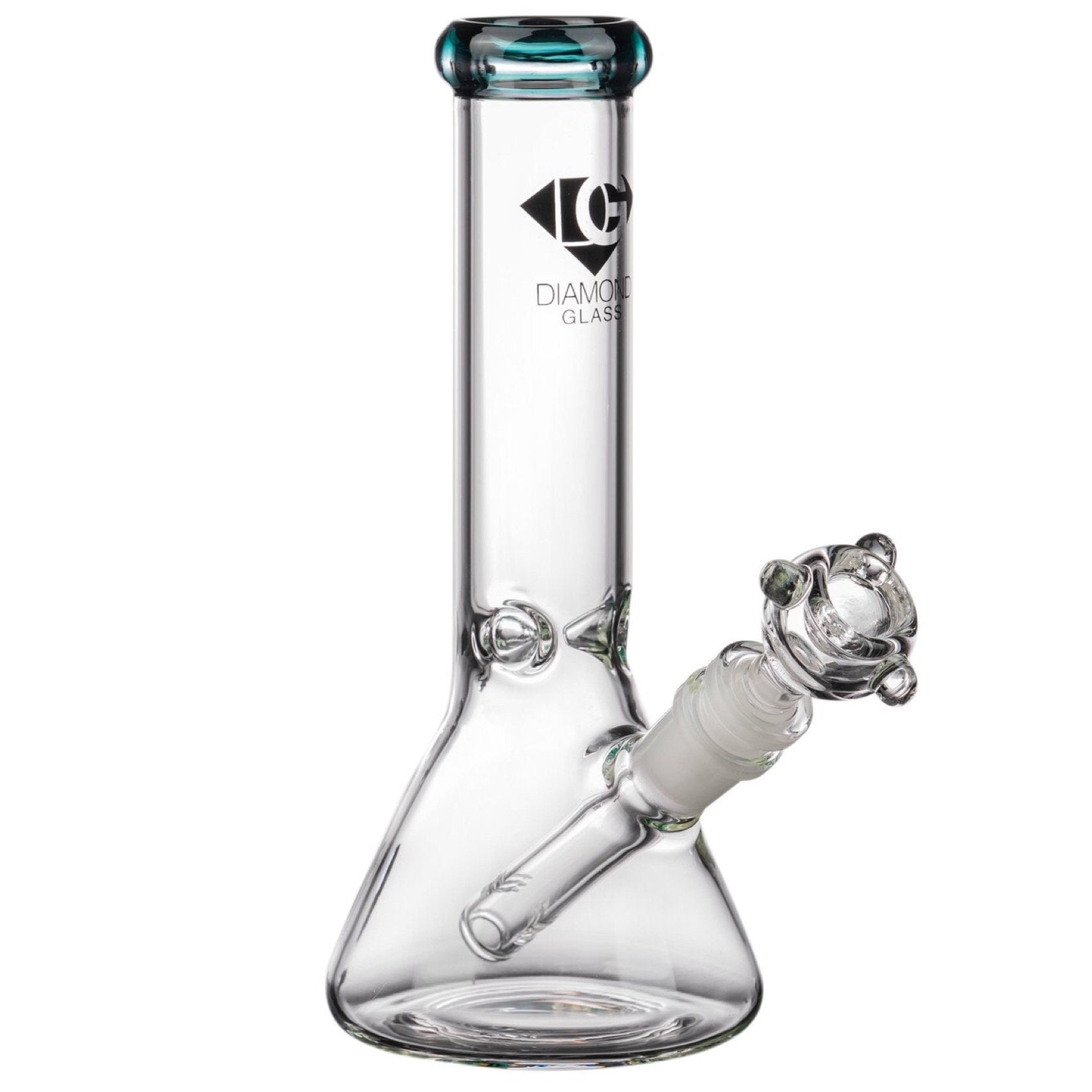 Diamond Glass 8” Basic Beaker Bong 