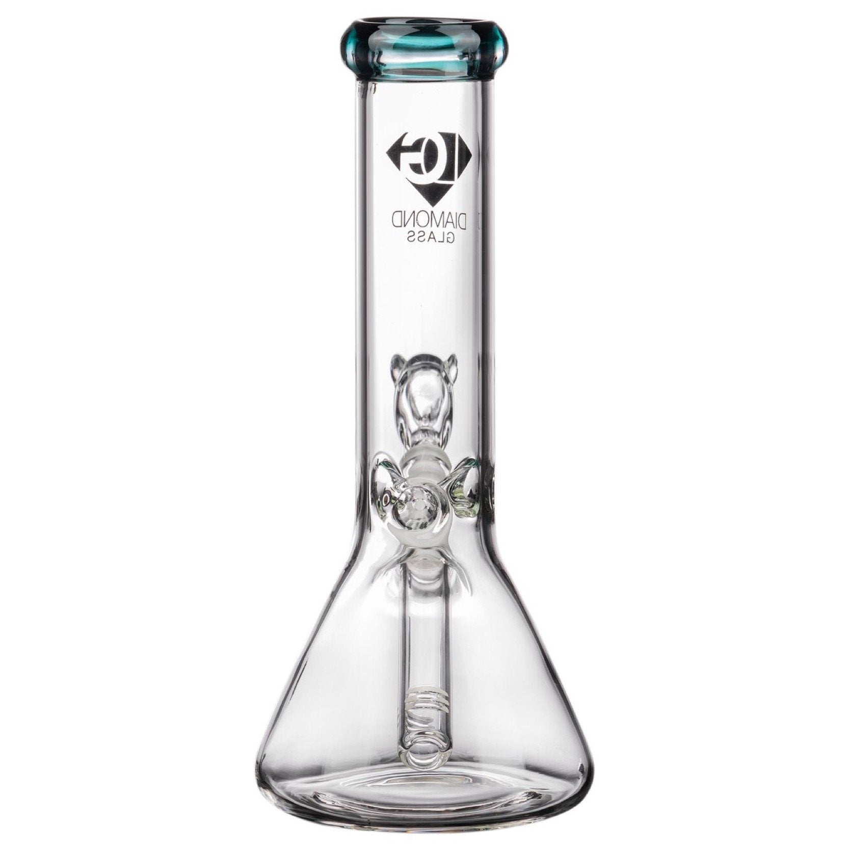 Diamond Glass 8” Basic Beaker Bong 