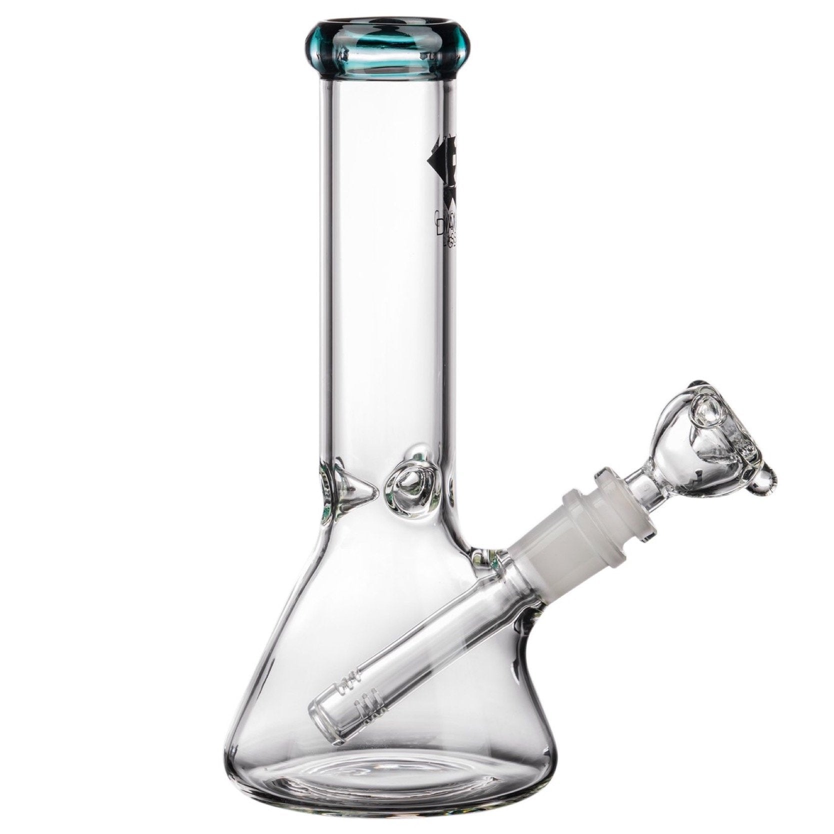 Diamond Glass 8” Basic Beaker Bong 