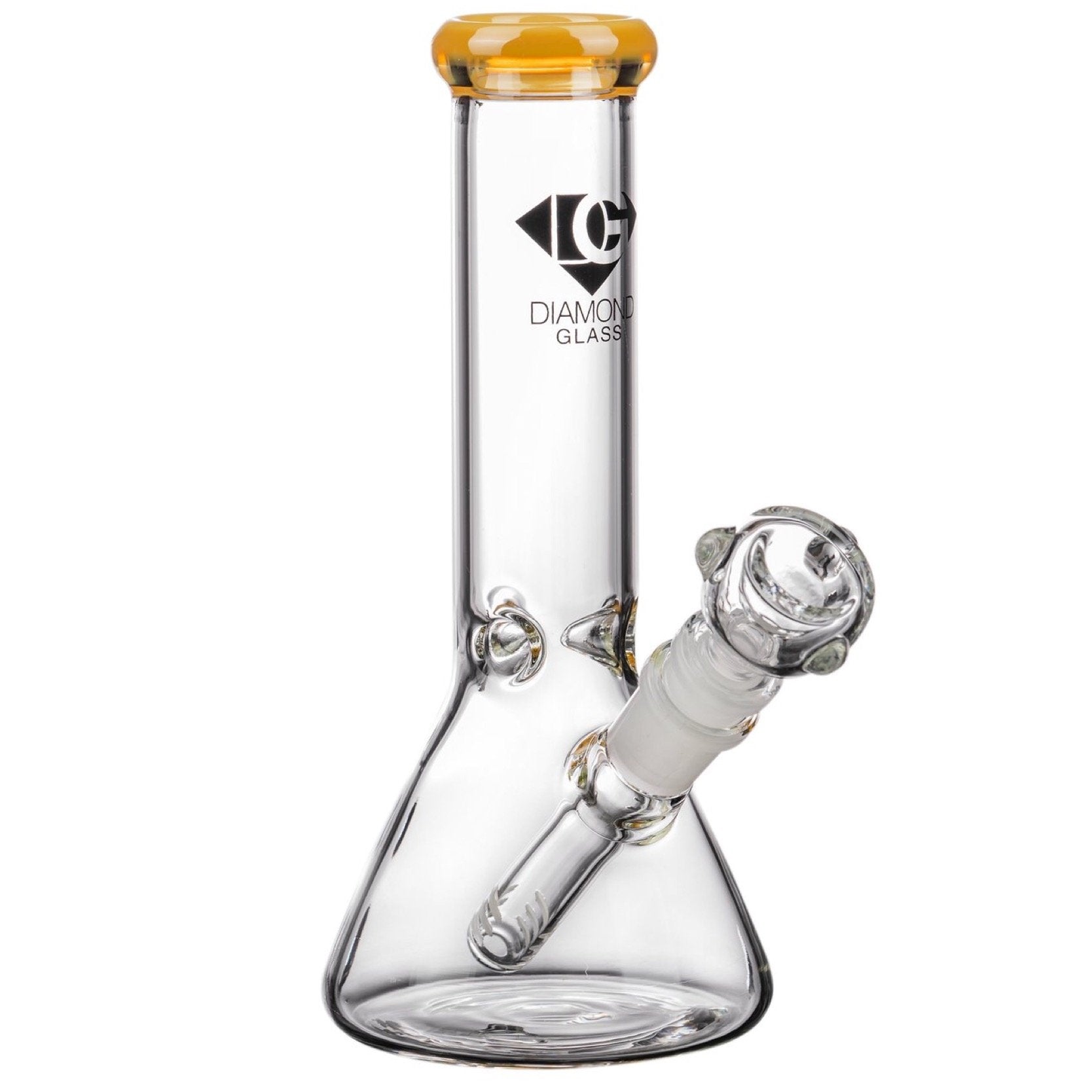 Diamond Glass 8” Basic Beaker Bong 