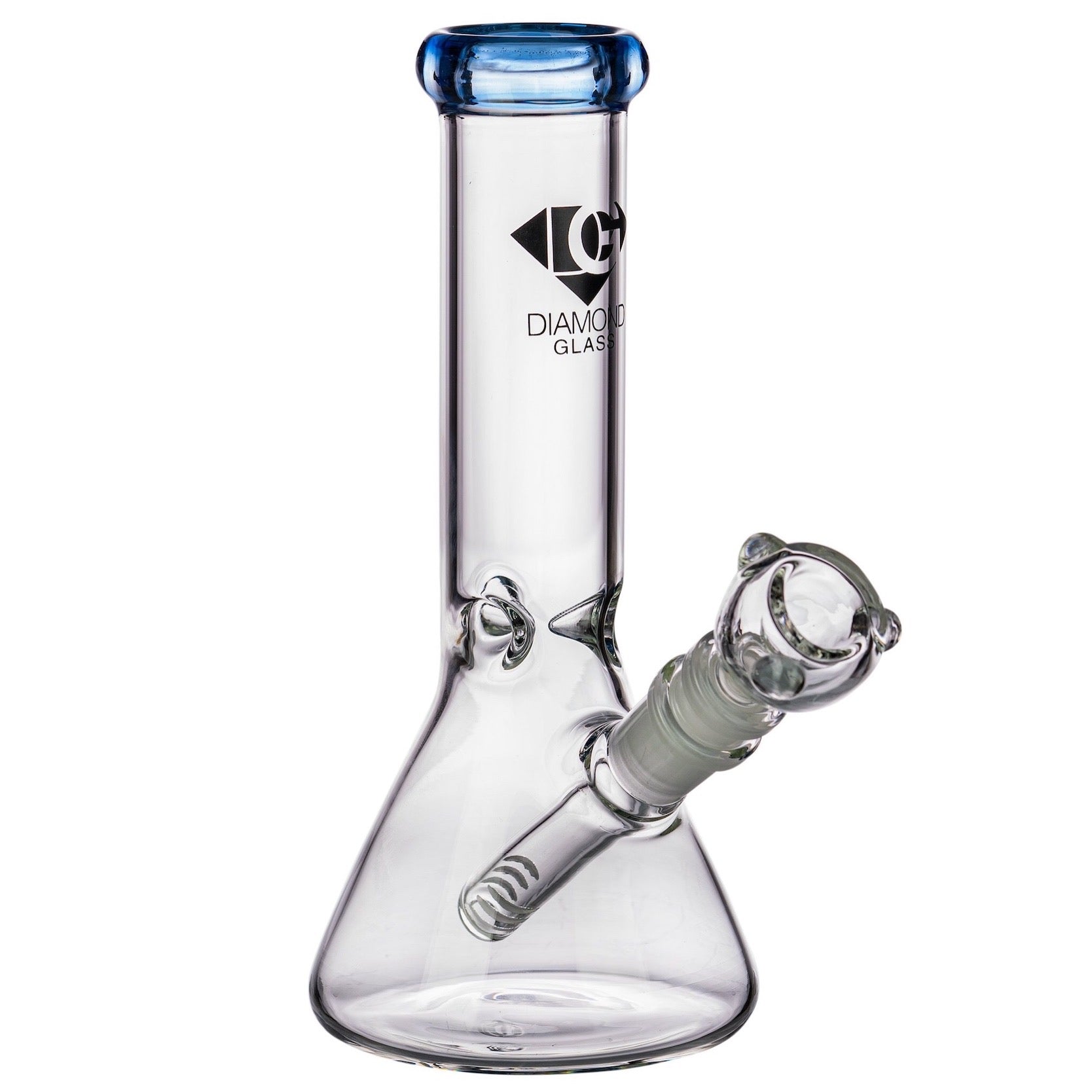 Diamond Glass 8” Basic Beaker Bong 