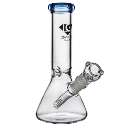 Diamond Glass 8” Basic Beaker Bong 