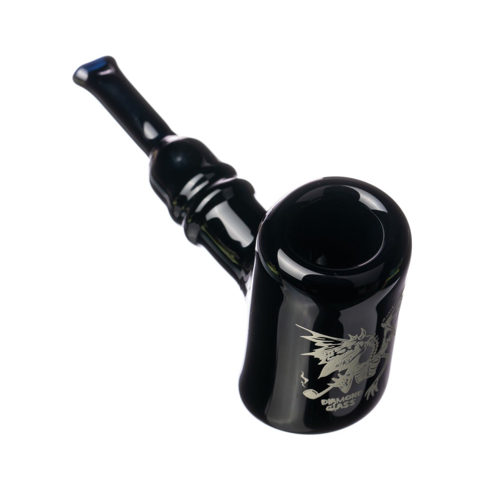 Diamond Glass Classic Sherlock Hand Pipe 