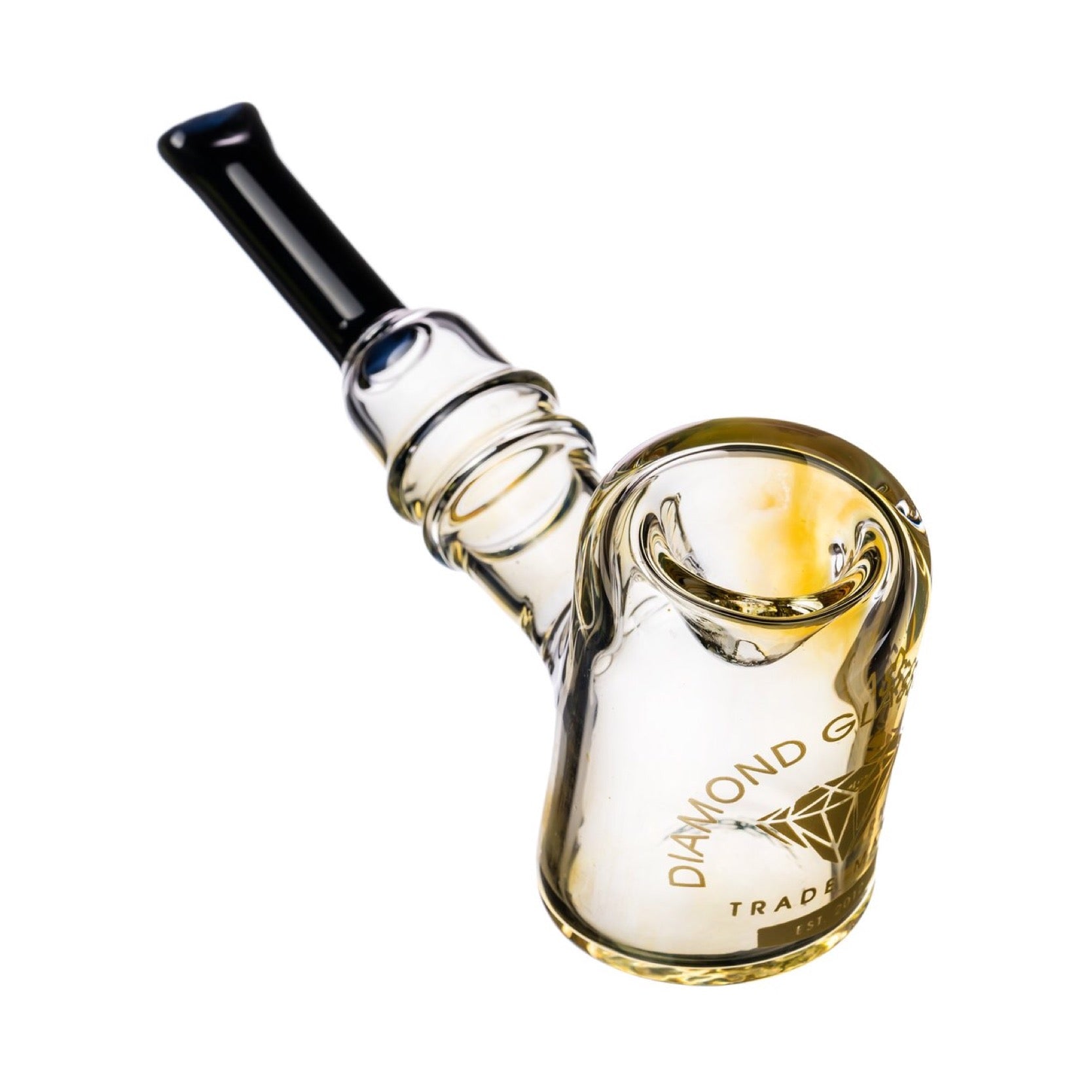 Diamond Glass Classic Sherlock Hand Pipe 