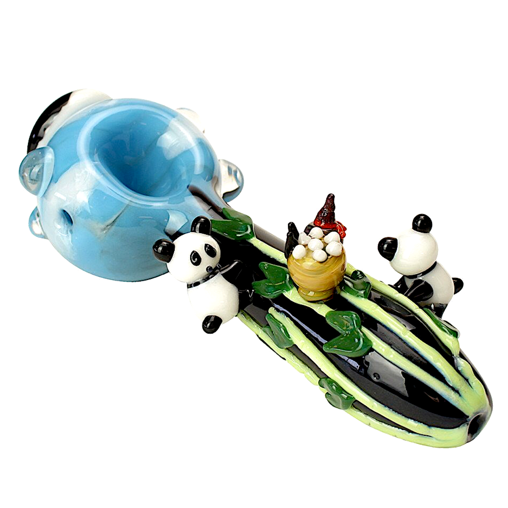 Empire Glassworks "Hungry Panda" Hand Pipe 🐼 