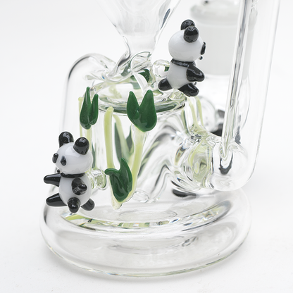 Empire Glassworks Climbing Pandas Recycler Bong 🐼 