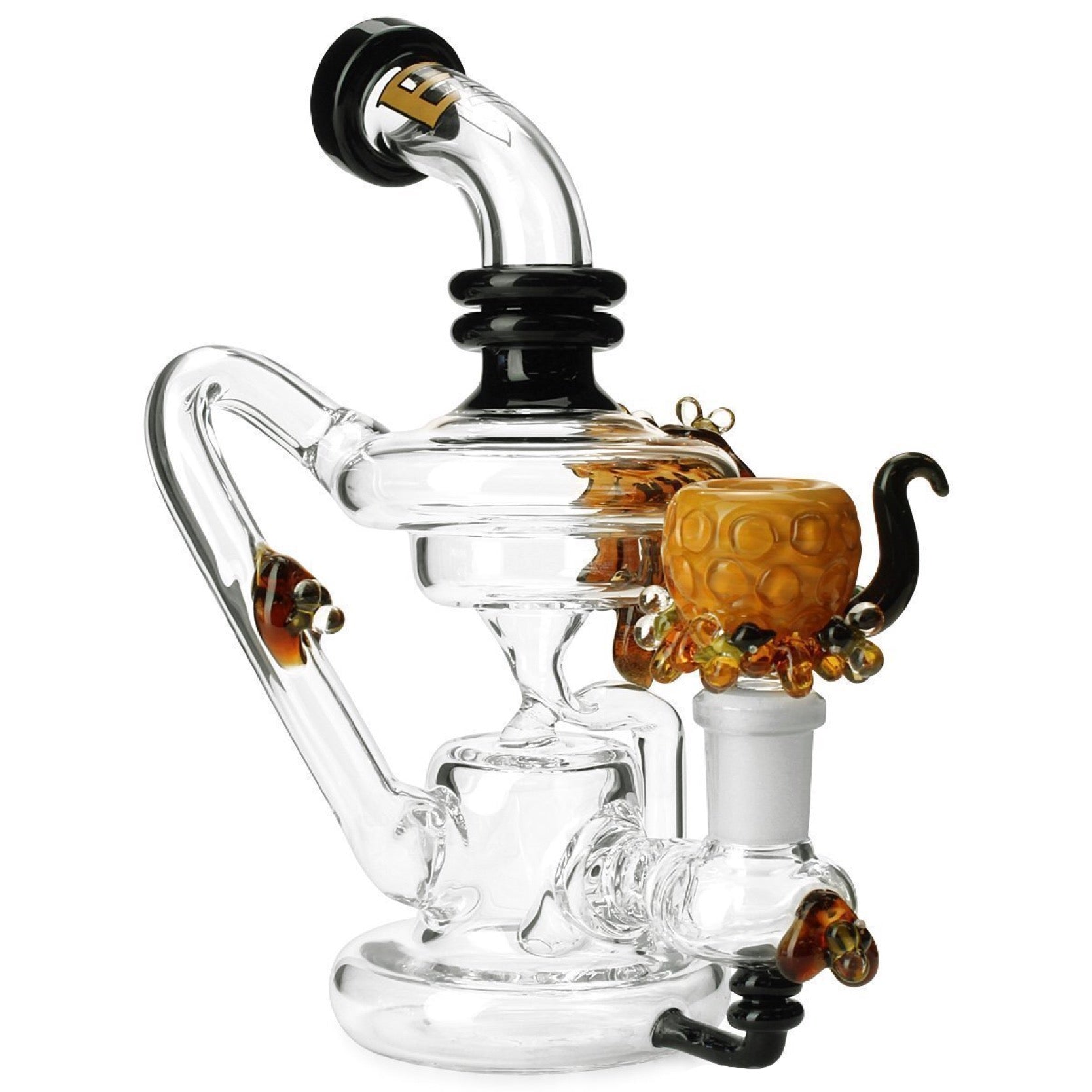Empire Glassworks Mini Beehive Recycler Bong 🐝 