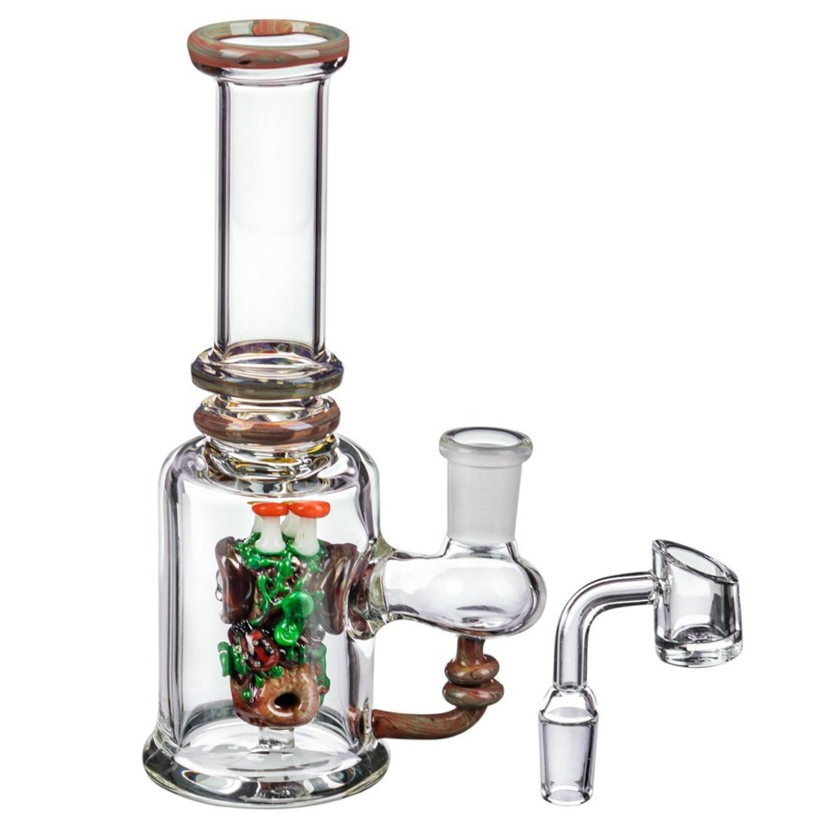 Empire Glassworks “Renew the Redwoods” UV Mini Beaker Bong 🌲 