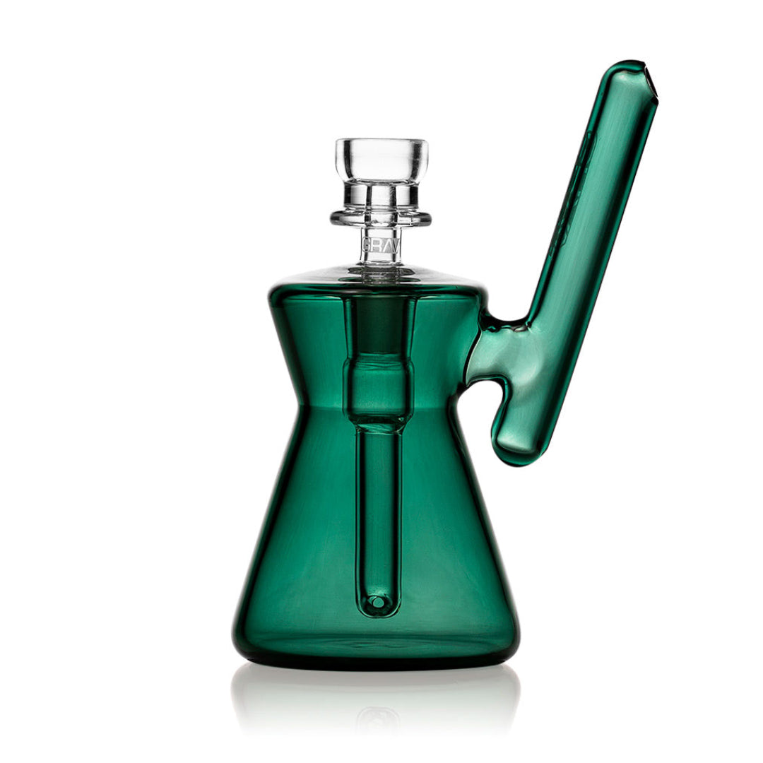 Grav® Hourglass Pocket Bubbler Lake Green