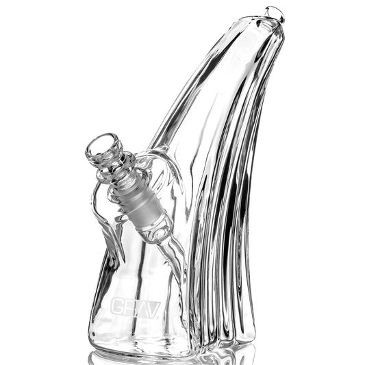 Grav® Wave Bubbler Bong Clear