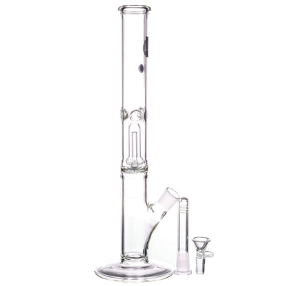 LA Pipes 12” Single Showerhead Perc Straight Tube Bong