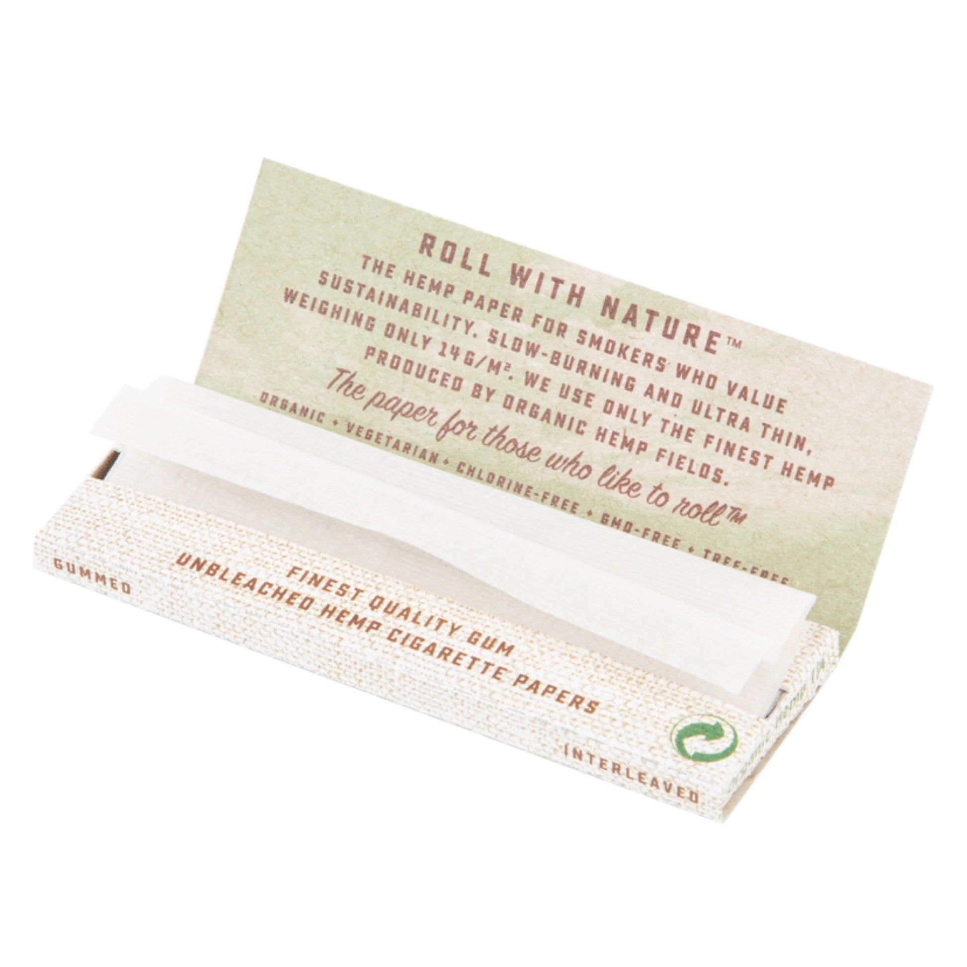 OCB 1.25” Unbleached Organic Hemp Rolling Papers 