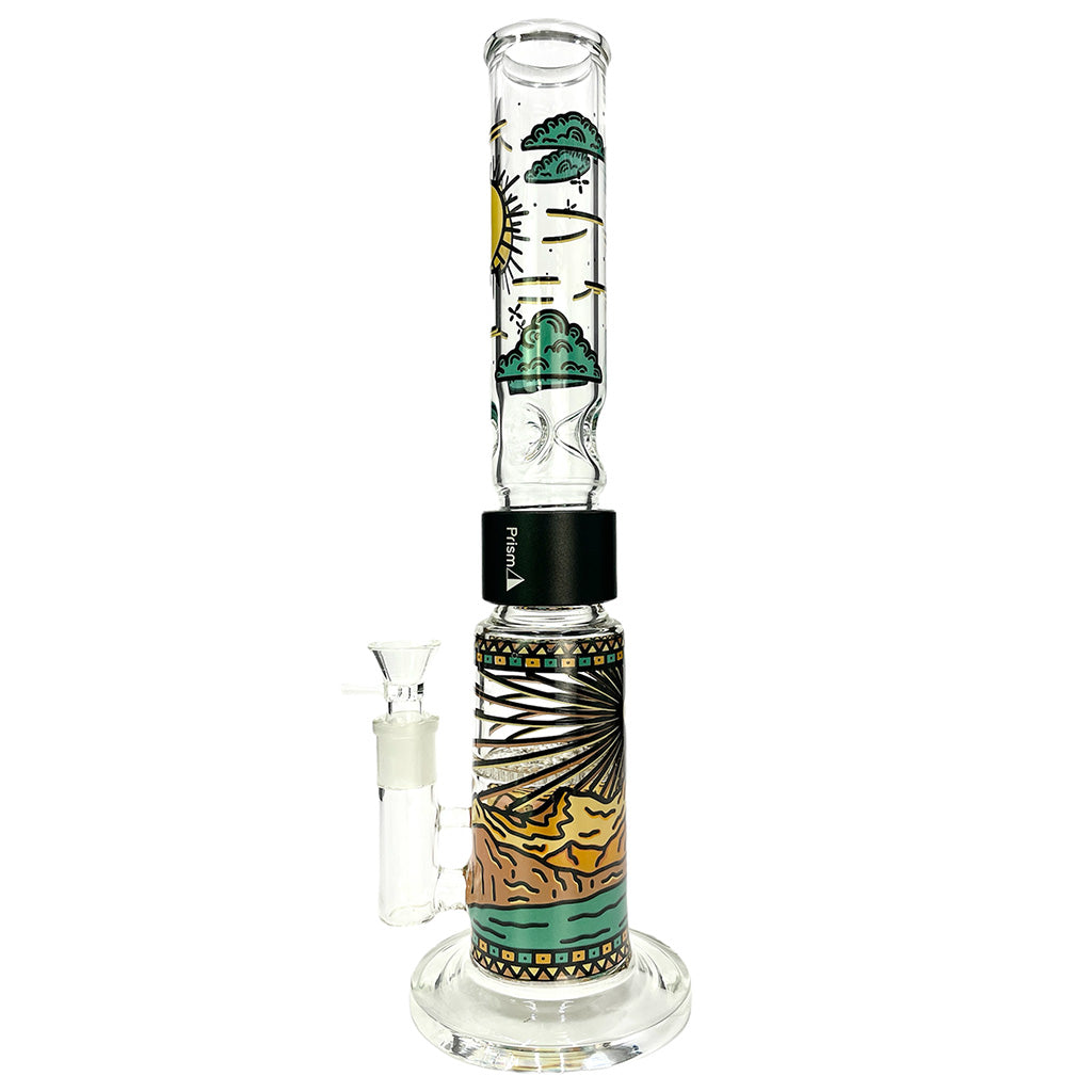 Prism Pipes Desert Dreamin’ Honeycomb Perc Straight Tube Bong