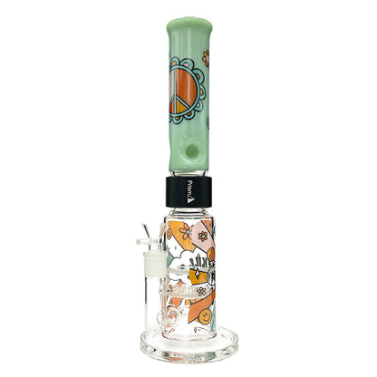 Prism Pipes Flower Power Honeycomb Perc Straight Tube Bong