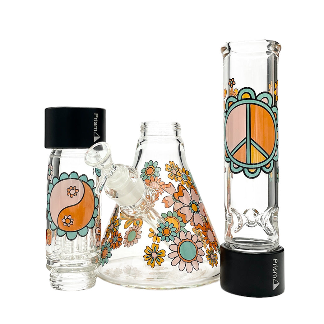 Prism Pipes Flower Power Tree Perc Beaker Bong