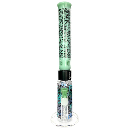 Prism Pipes 19” Pretty Done Honeycomb Perc Straight Tube Bong