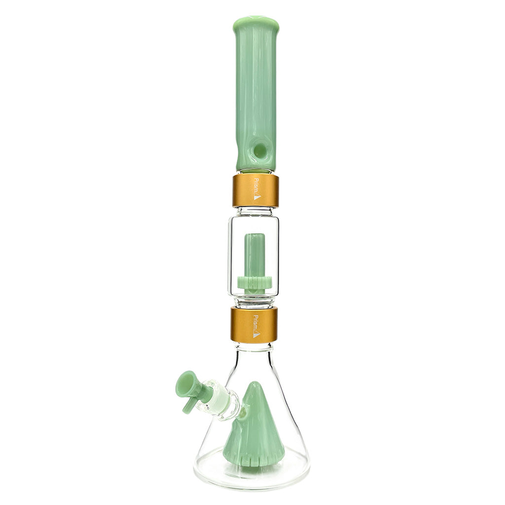 Prism Pipes Pyramid & Showerhead Perc Beaker Bong