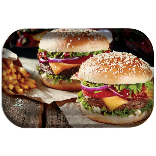 Pulsar “Burger World” Metal Rolling Tray (11” x 7”)