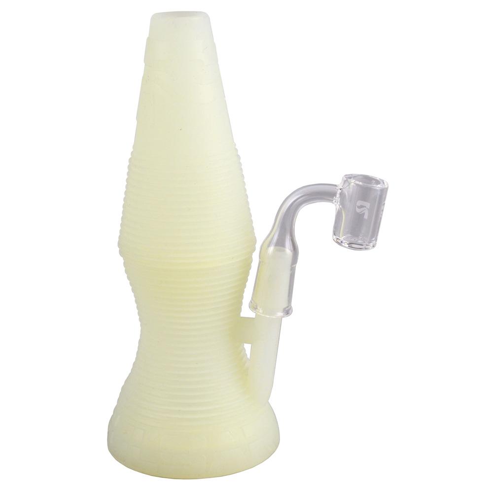 Pulsar Lava Flow Silicone Dab Rig Glow In The Dark