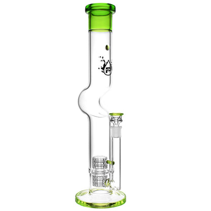 Pulsar Bent Tube Bong Green