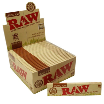 Raw® Organic Hemp King Slim Rolling Papers