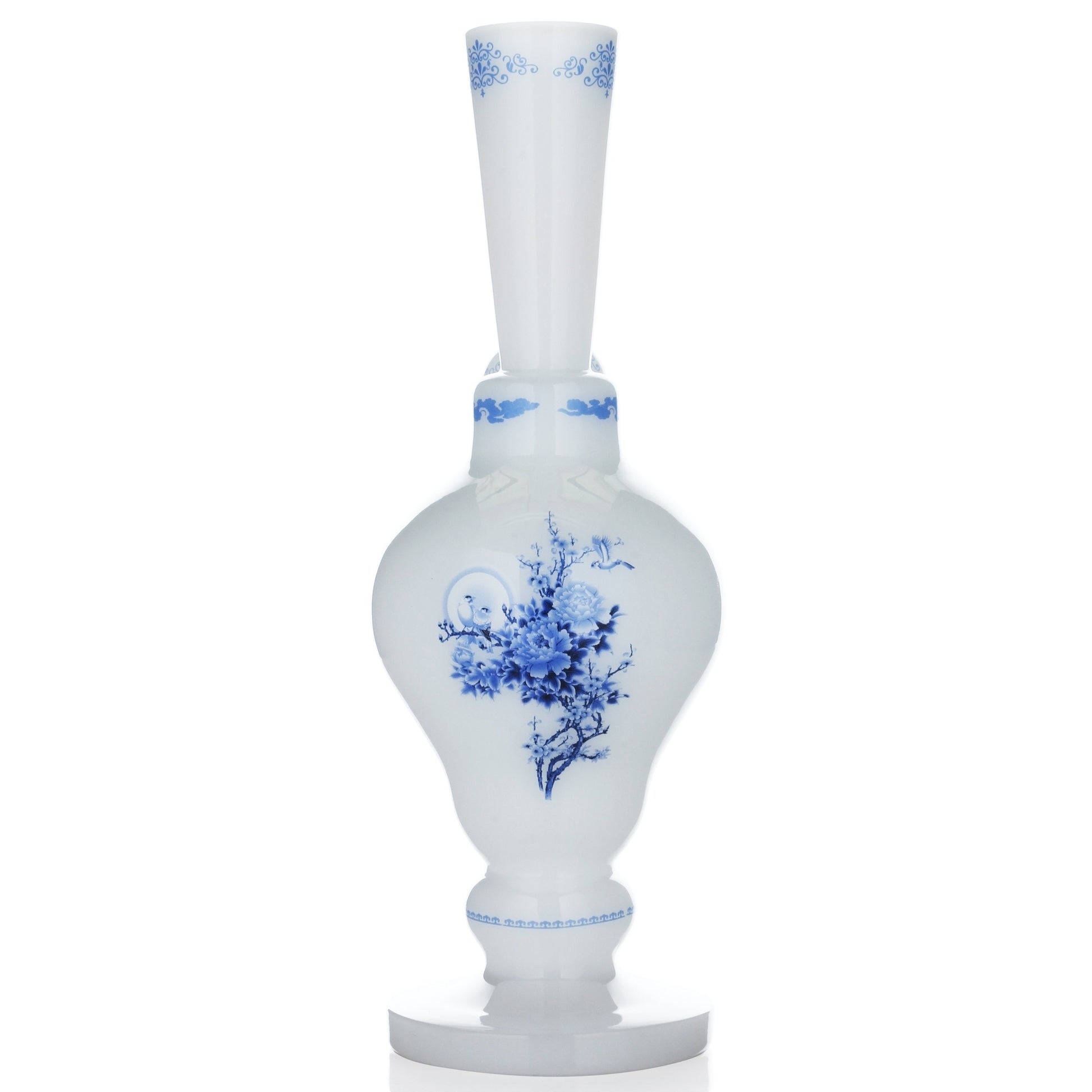 The China Glass "Cao Cao" Dynasty Vase - 12” Water Pipe 