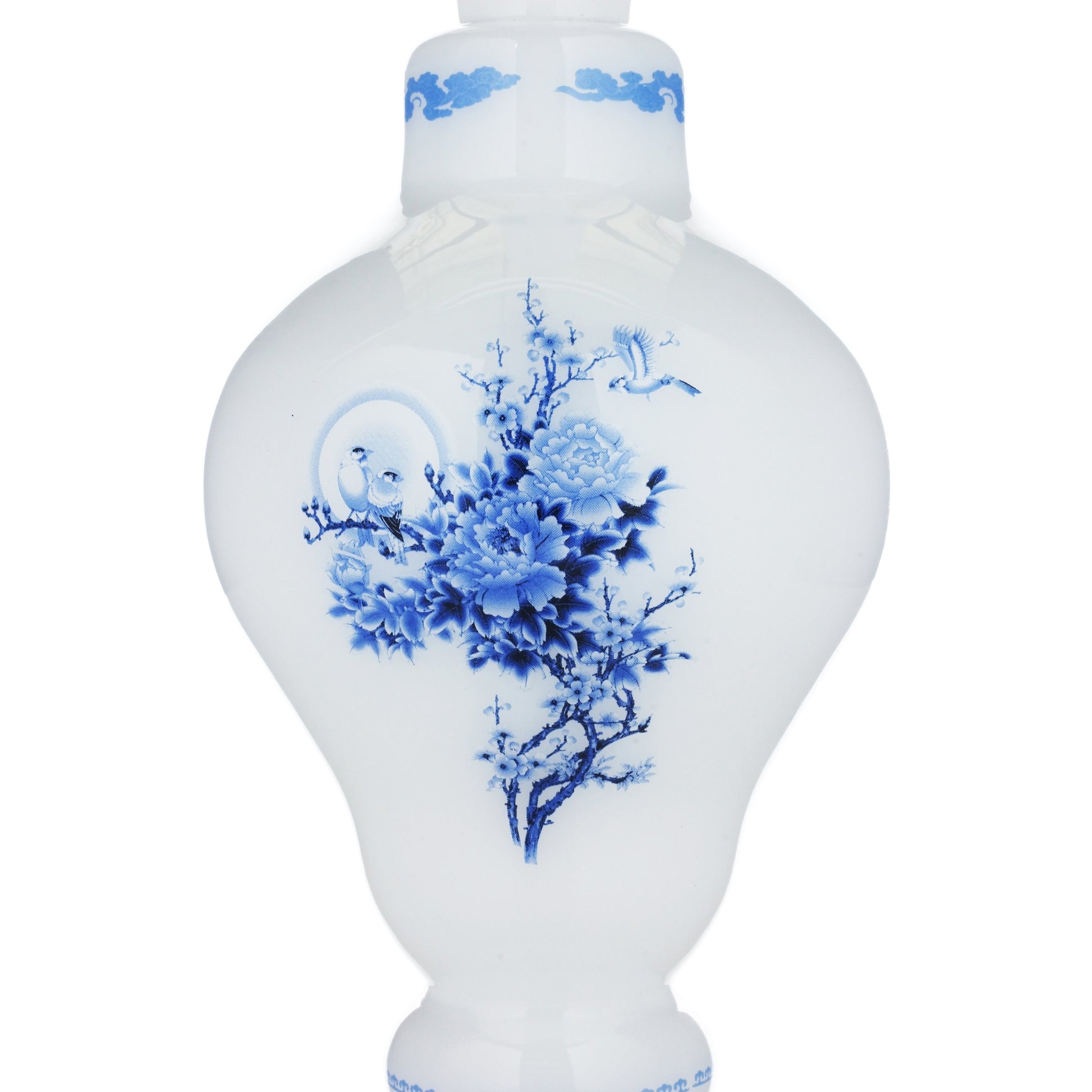 The China Glass "Cao Cao" Dynasty Vase - 12” Water Pipe 
