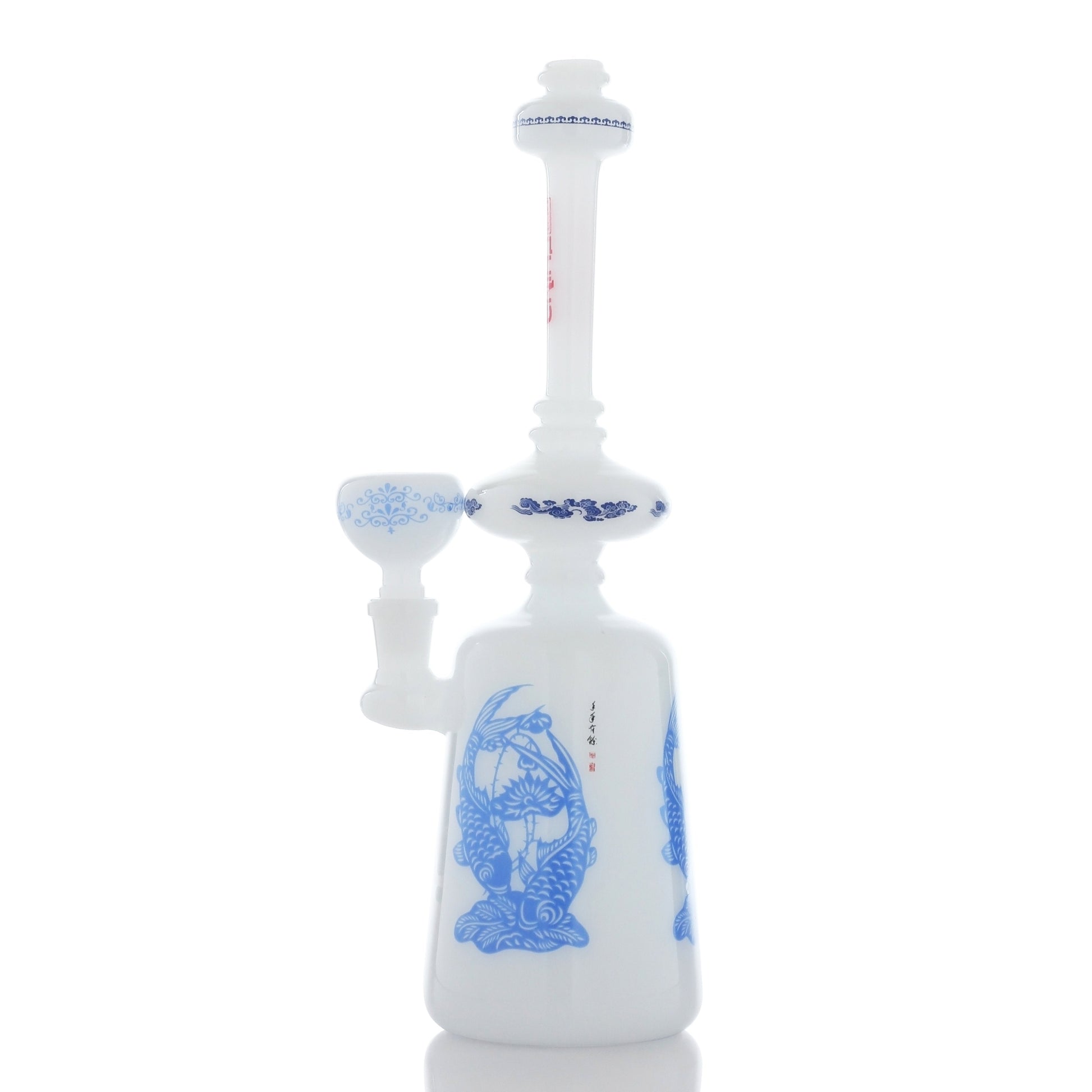 The China Glass "Sui" Dynasty Vase - 11.5” Beaker Bong 
